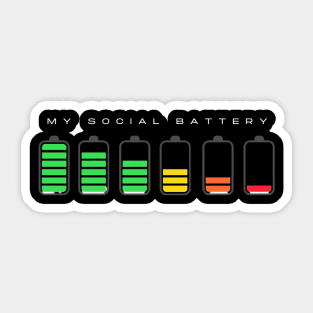 Socail Battery Humo Sticker